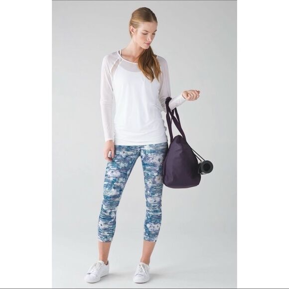 Lululemon Wunder Under Crop Blurry Belle Multi - Picture 1 of 9